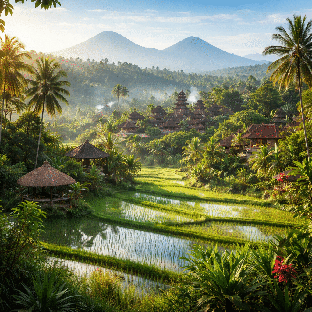 Ubud, Bali Island, Indonesia (AI Generated)